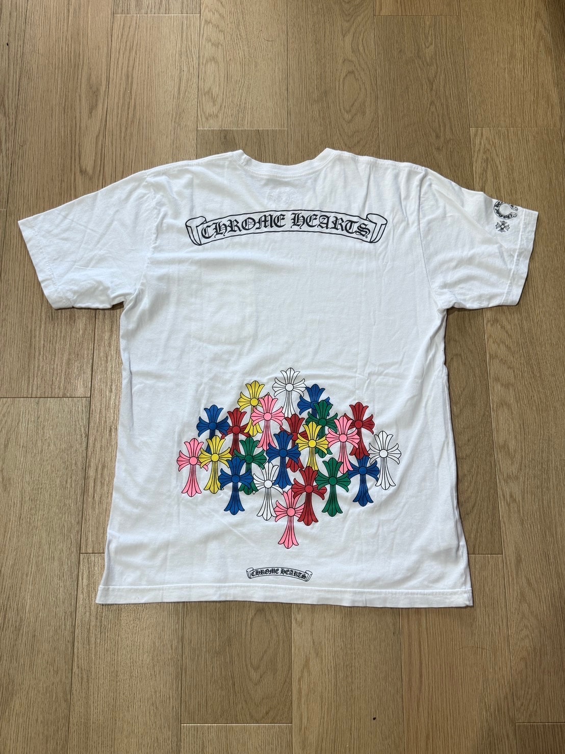 Chrome Hearts Cemetery Cross T-Shirt "White/Multicolor"