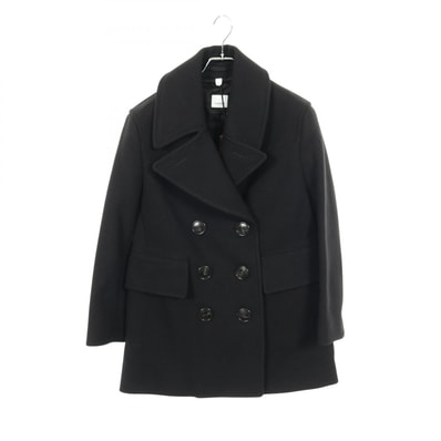 バーバリー BURBERRY ピーコート 衣料品 アウター ウール レディース ブラック系 【中古】