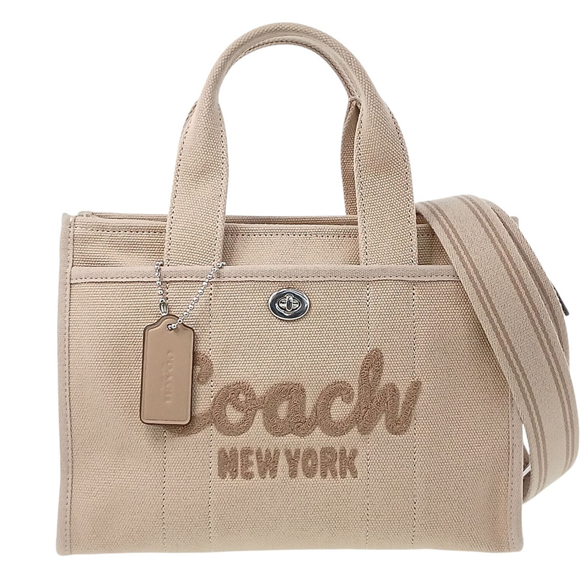 COACH コーチ ボニー キャンバス トートバッグ トートバッグ CP164 キャンバス ベージュ レディース【中古】