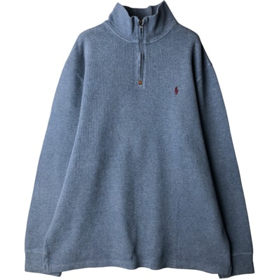 古着 ラルフローレン Ralph Lauren POLO by Ralph Lauren ハーフジップスウェットシャツ トレーナー メンズXL相当/eaa589674