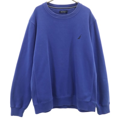 NAUTICA ノーティカ 長袖 トレーナー L ブルー スウェット