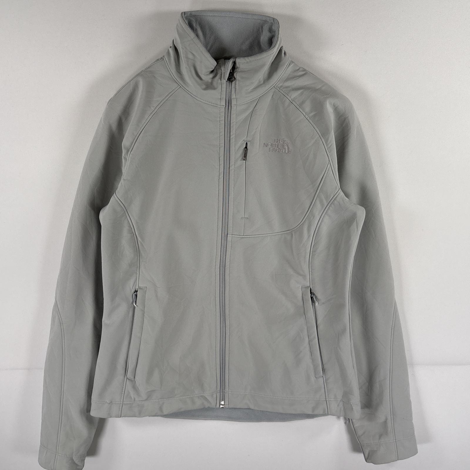 古着 ザ・ノースフェイス THE NORTH FACE ナイロンジャケット シェルジャケット フルジップ ワンポイントロゴ S  ホワイト系 レディース