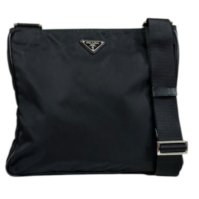 プラダ ショルダーバッグ ナイロン ブラック ユニセックス PRADA 中古