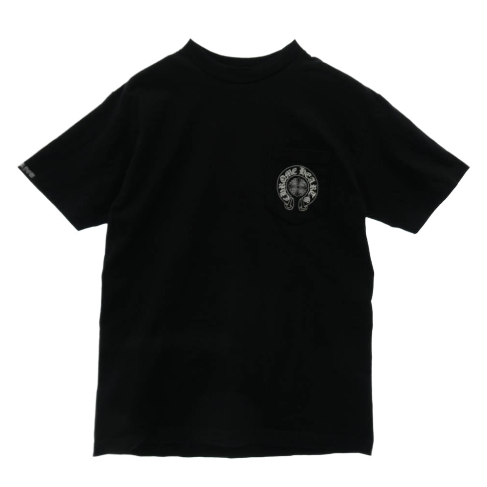 CHROME HEARTS クロムハーツ(原本無) Tシャツ OLD オールド ホースシュープリント セメタリーバックプリント Tシャツ ブラック系 M【中古】