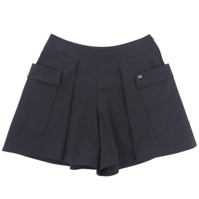 フォクシーニューヨーク 美品 キュロットシュートパンツ ボトムス レディース ネイビー 40 28896-NASFF202C 40
