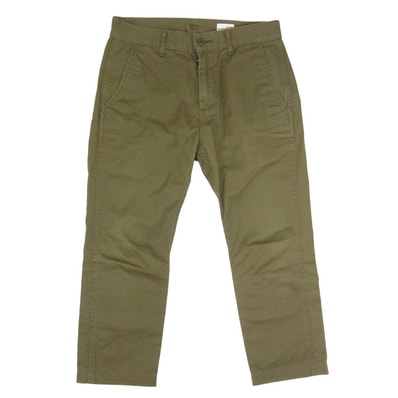 BEDWIN & THE HEARTBREAKERS ベドウィンアンドザハートブレイカーズ クロップドパンツ 10L STRIGHT FIT PANTS ワークパンツ チノパン カーキ系 1【中古】