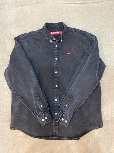 Supreme Small Box Shirt "Washed Black" (24SS)