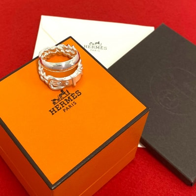 HERMES エルメス ブックルセリエ アンフレキシブル リング シルバー925 リング・指輪 18号 シルバー
22787