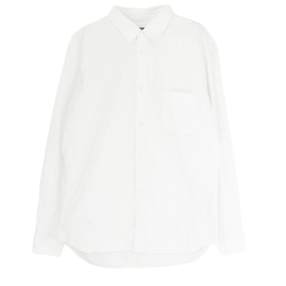 COMME des GARCONS HOMME DEUX コムデギャルソンオムドゥ 長袖シャツ DZ-B516 AD2019 プレーンカラー 長袖 シャツ ホワイト系 XL【中古】