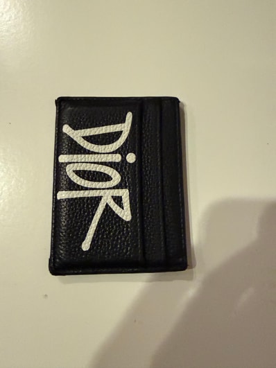 Dior x Shawn Stussy Card Holder (4 Card Slot) "Black"