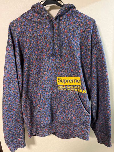 Supreme / JUNYA WATANABE COMME des GARCONS MAN Hooded Sweatshirt "Black Flowers"