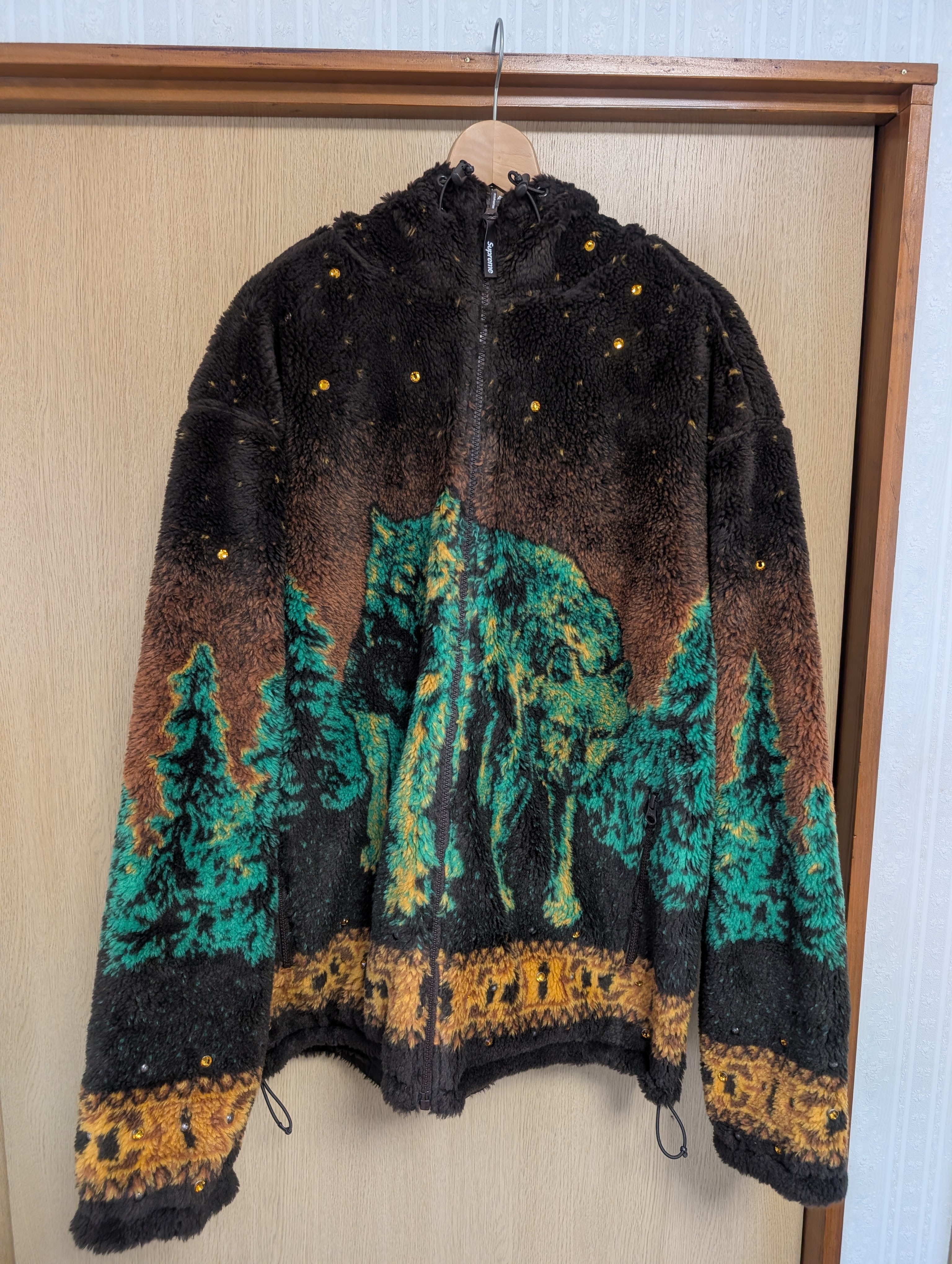 Supreme x B.B. Simon Reversible Hooded Fleece Jacket "Brown"