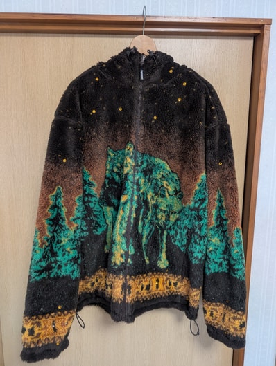 Supreme x B.B. Simon Reversible Hooded Fleece Jacket "Brown"