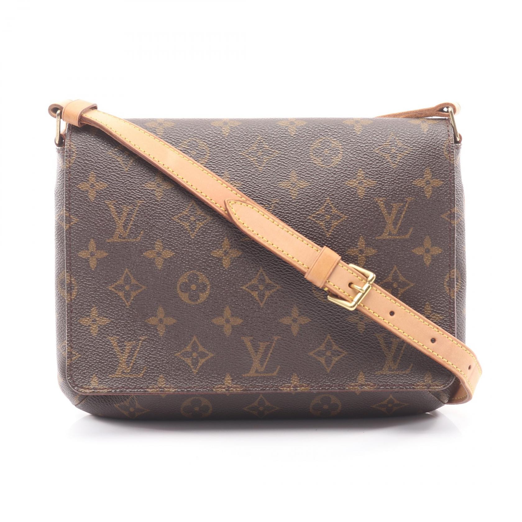 ルイ・ヴィトン LOUIS VUITTON ミュゼットタンゴ ショートストラップ ショルダーバッグ バッグ PVCコーティングキャンバス レザー モノグラム レディース ブラウン系 M51257 【中古】
