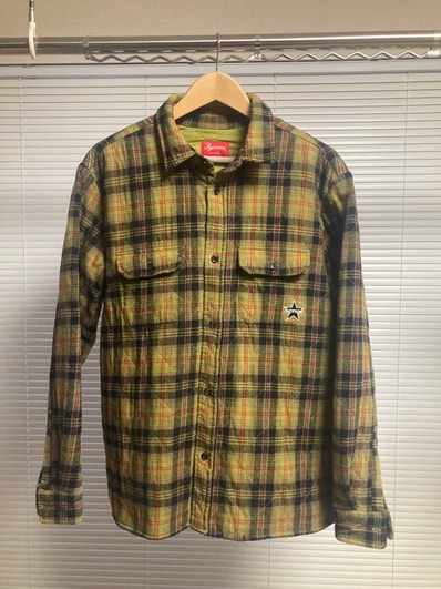Supreme Quilted Plaid Flannel Shirt "Olive"