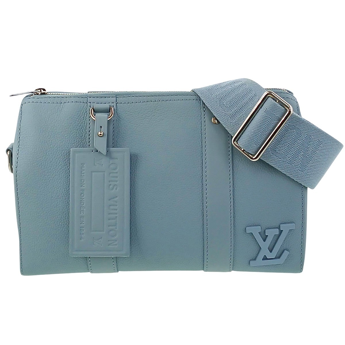 LOUIS VUITTON ルイ・ヴィトン シティ キーポル ショルダーバッグ M23725 ブルー  メンズ【中古】