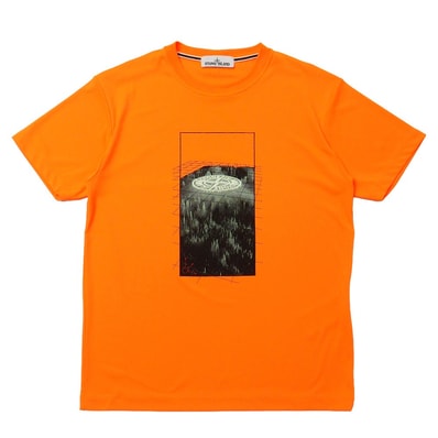 ■美品■STONE ISLAND ストーンアイランド 半袖Tシャツ サイズL クルーネック ジャージー イタリア製 ブランド古着【中古】20260423/RA9008