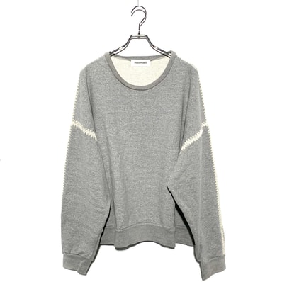 DISCOVERED SHELL STITCH SWEAT "Grey"