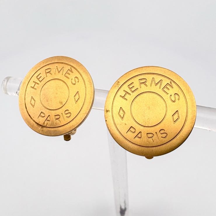 HERMES セリエ イヤリング ヴィンテージ ゴールド 鑑定済み 正規品 エルメス