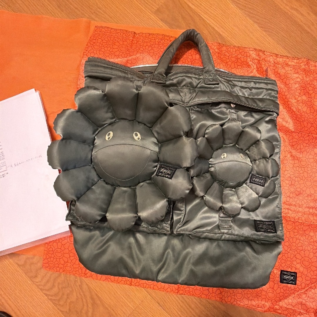 PORTER x Takashi Murakami 2Way Helmetbag "Sage Green"