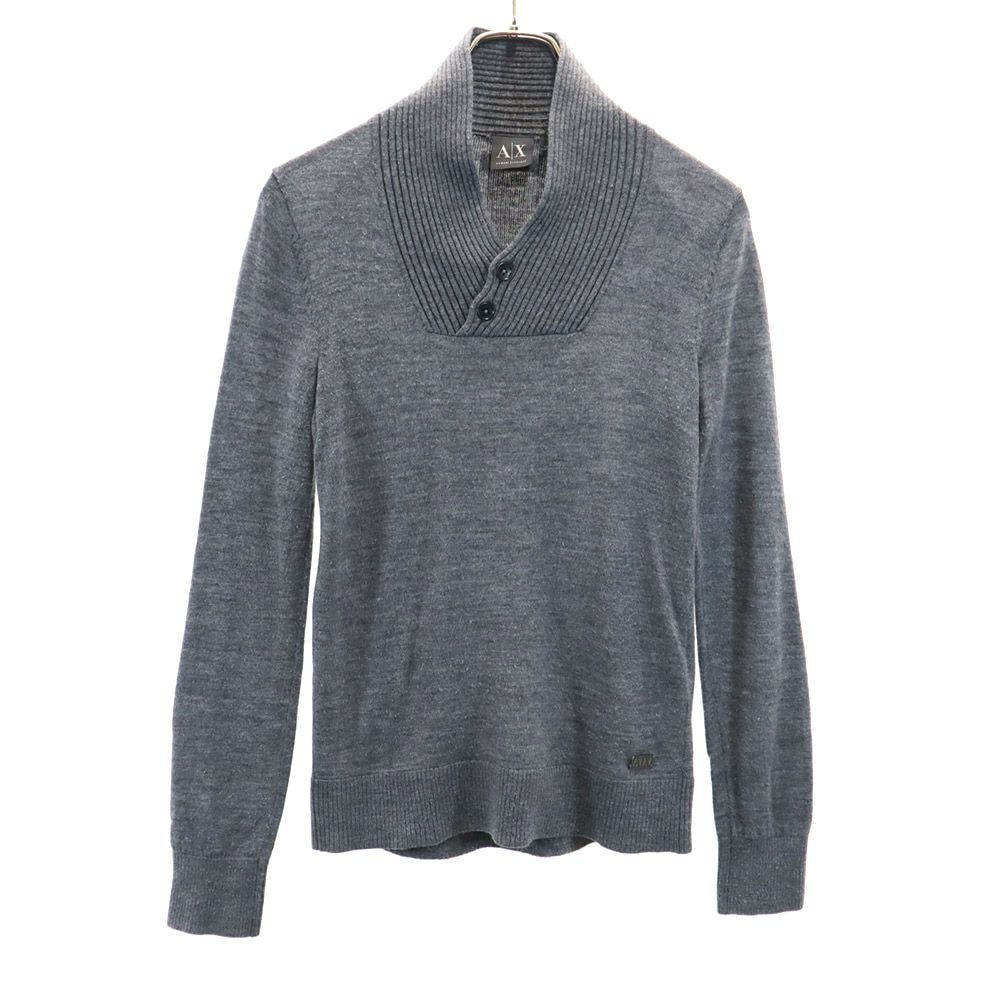 ARMANI EXCHANGE アルマーニエクスチェンジ ウールブレンド 長袖 セーター XS グレー ニット