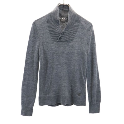 ARMANI EXCHANGE アルマーニエクスチェンジ ウールブレンド 長袖 セーター XS グレー ニット