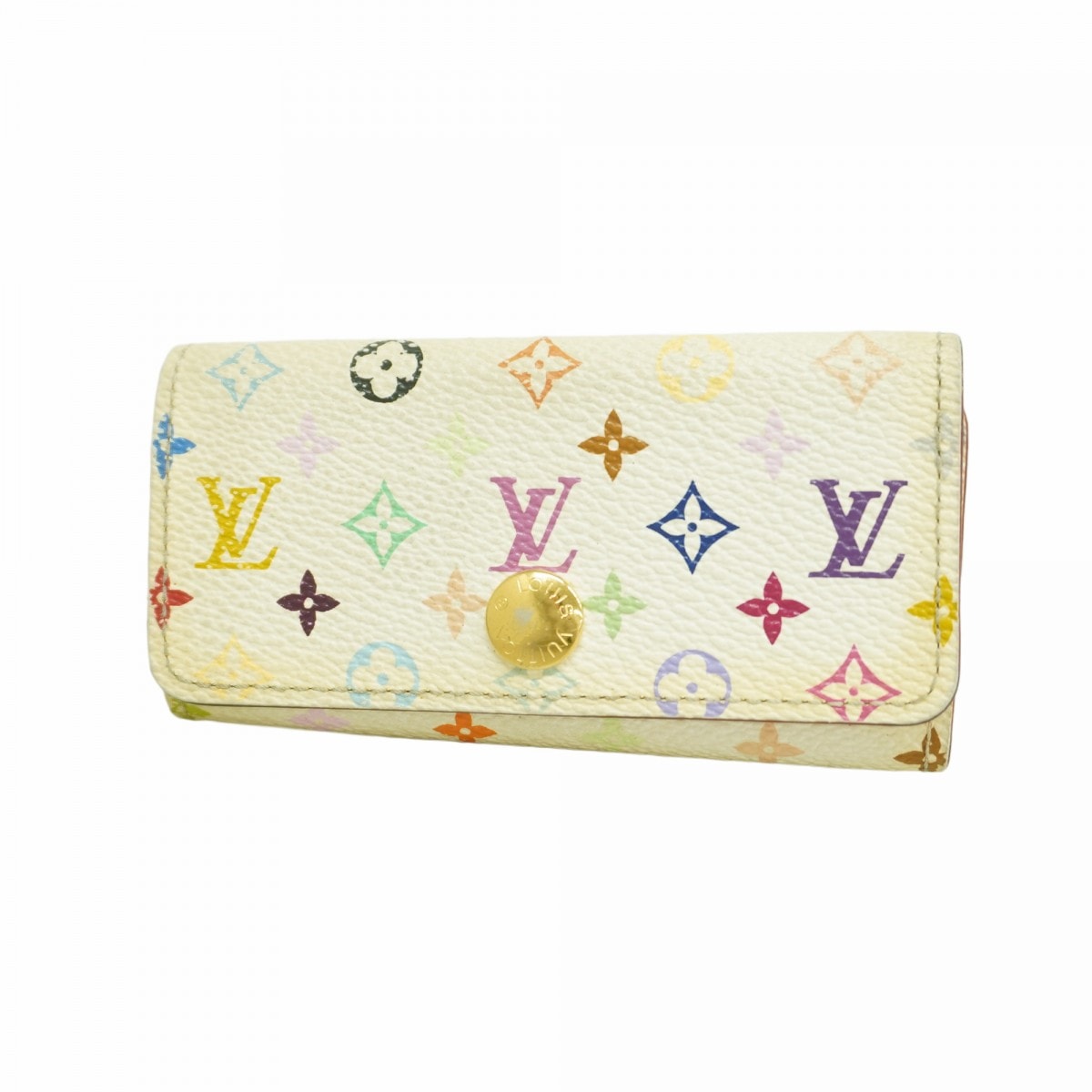 【6dd5052】ルイヴィトン キーケース モノグラム・マルチカラー ミュルティクレ4 M93731 ブロン リッチ【中古】レディース