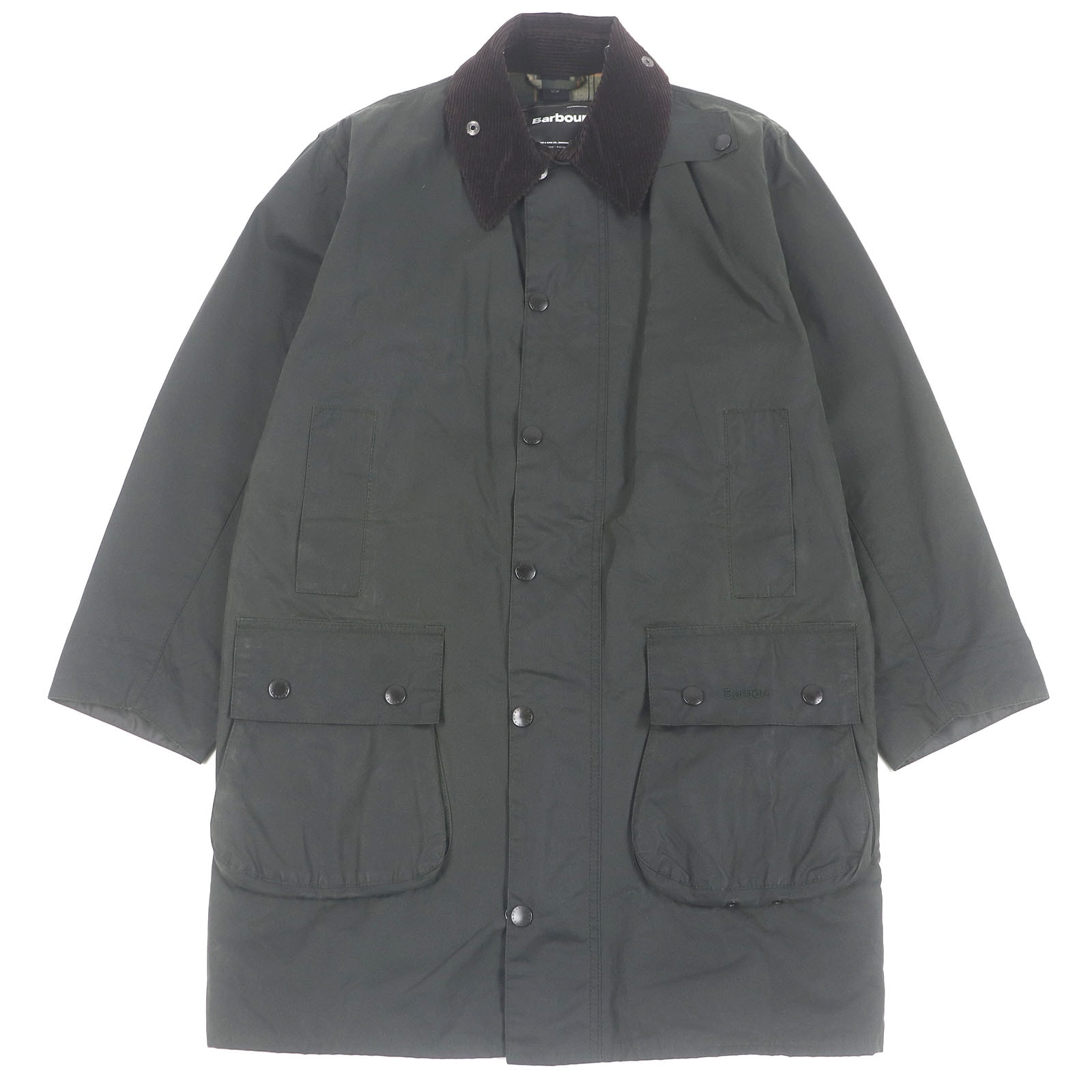 美品 バブアー BORDER WAX JACKET 36 MWX0008SG91