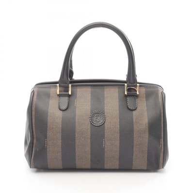 フェンディ FENDI ペカン トートバッグ バッグ PVCコーティングキャンバス レザー レディース ブラウン系 / ブラック系 【中古】