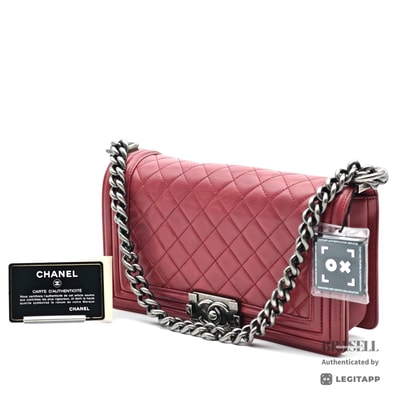 CHANEL シャネル ボーイシャネル ボーイシャネル 16272336 ショルダーバッグ Leather Red レディース