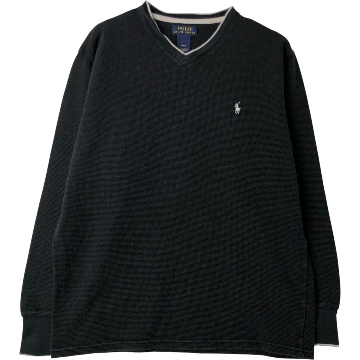 古着 ラルフローレン Ralph Lauren POLO RALPH LAUREN Vネック サーマルロングTシャツ メンズL相当/eaa616229