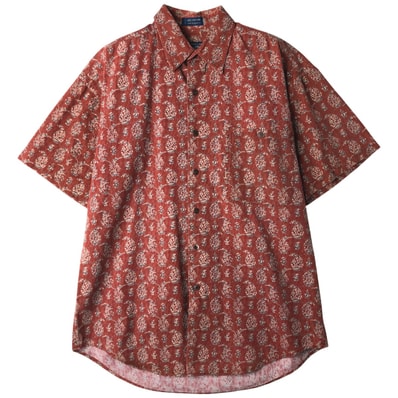 古着 80年代 ラルフローレン Ralph Lauren CHAPS チャップス 総柄 半袖 ボタンダウン チェックシャツ メンズM相当 ヴィンテージ/eaa611043