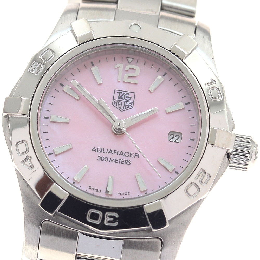 タグホイヤー アクアレーサー デイト WAF1418 レディース 【中古】