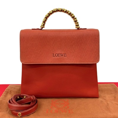 LOEWE ロエベ ベラスケス レザー ショルダーバッグ オレンジ
16601