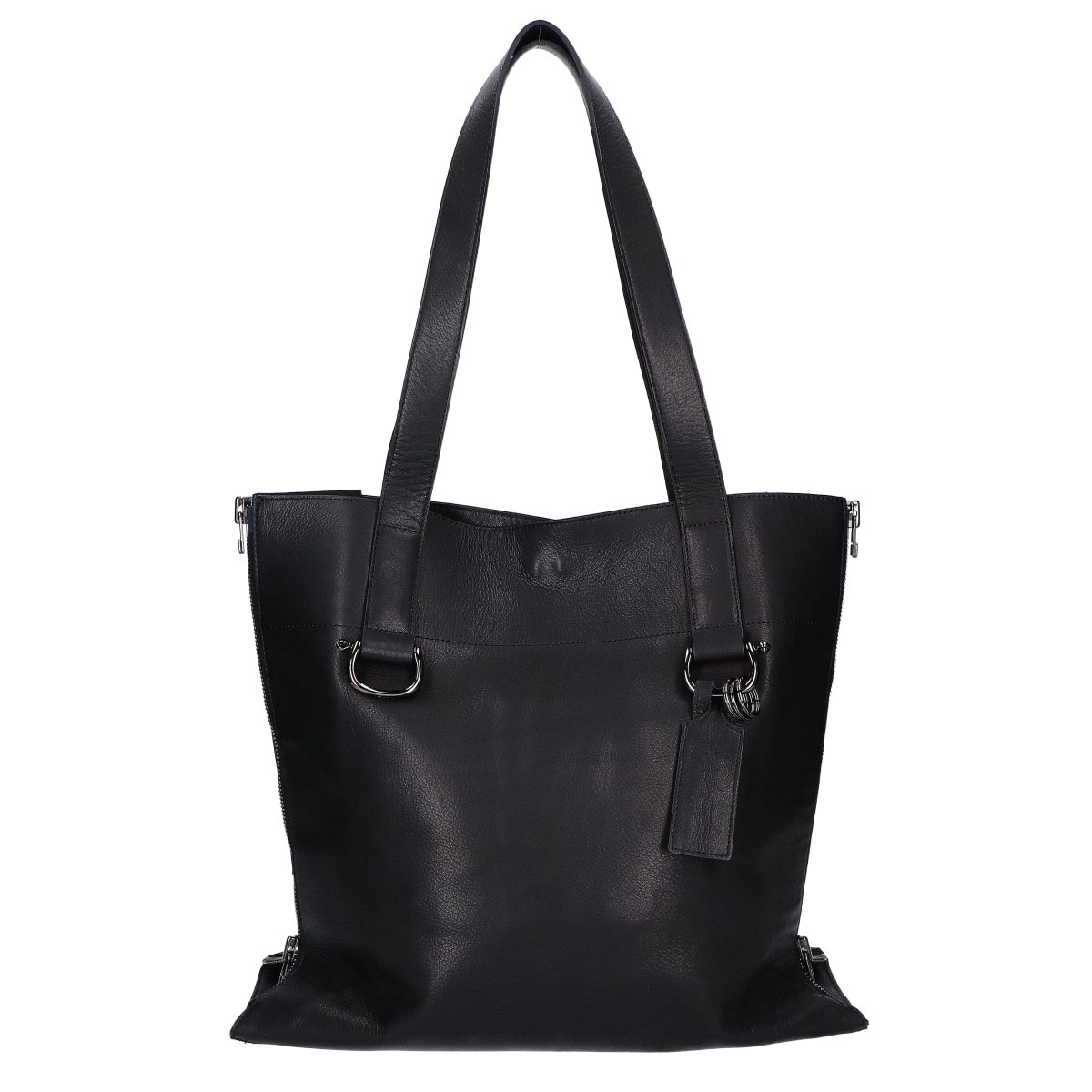 ディスコード ヨウジヤマモト 【美品】DA-I81-796 Zipper tote サイドジップ レザー