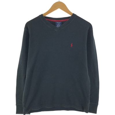 古着 ラルフローレン Ralph Lauren POLO RALPH LAUREN SLEEPWEAR Vネック サーマルロンT ワッフル メンズL相当/eaa539324