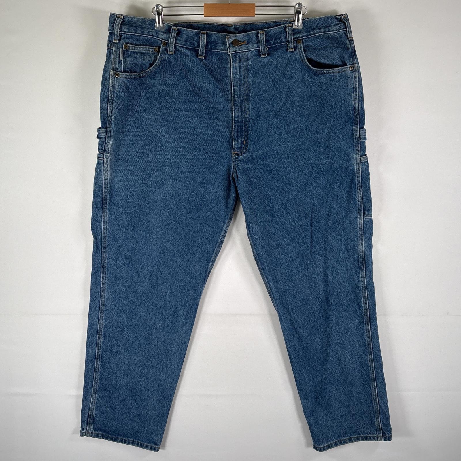 古着 カーハート Carhartt デニムパンツ ペインター ワーク ジーンズ  ジーパン ジップ 色落ち w44 L32  ブルー メンズ