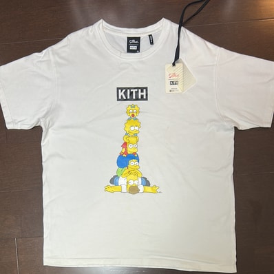 Kith The Simpsons Family Stack Tee "White"