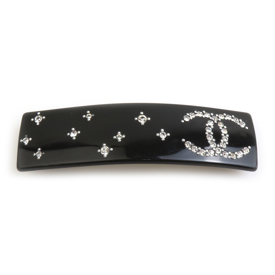 シャネル CHANEL バレッタ プラスチック ブラック レディース【中古】 56911i