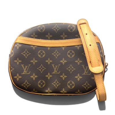 LOUIS VUITTON 美品 ルイヴィトン ブロワ モノグラム ショルダーバッグ M51221 ※ショルダー短縮 PVC レザー SN1013 ブラウン ワンショルダー セミショルダー LV ヴィトン ABランク 中古 鑑定済 ヴィトンバッグ
