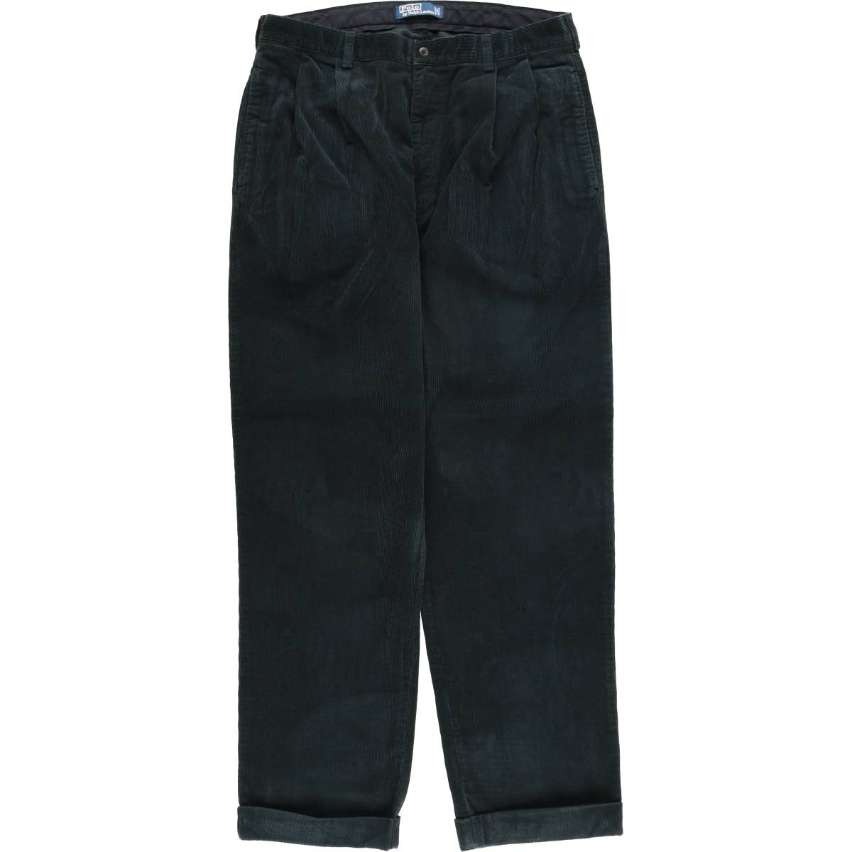 古着 ラルフローレン Ralph Lauren POLO by Ralph Lauren ツータック コーデュロイパンツ メンズw36相当/eaa617195