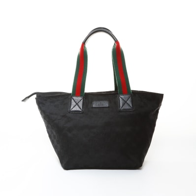 グッチ GUCCI GGキャンバス シェリー ライン トートバッグ ハンドバッグ【中古】