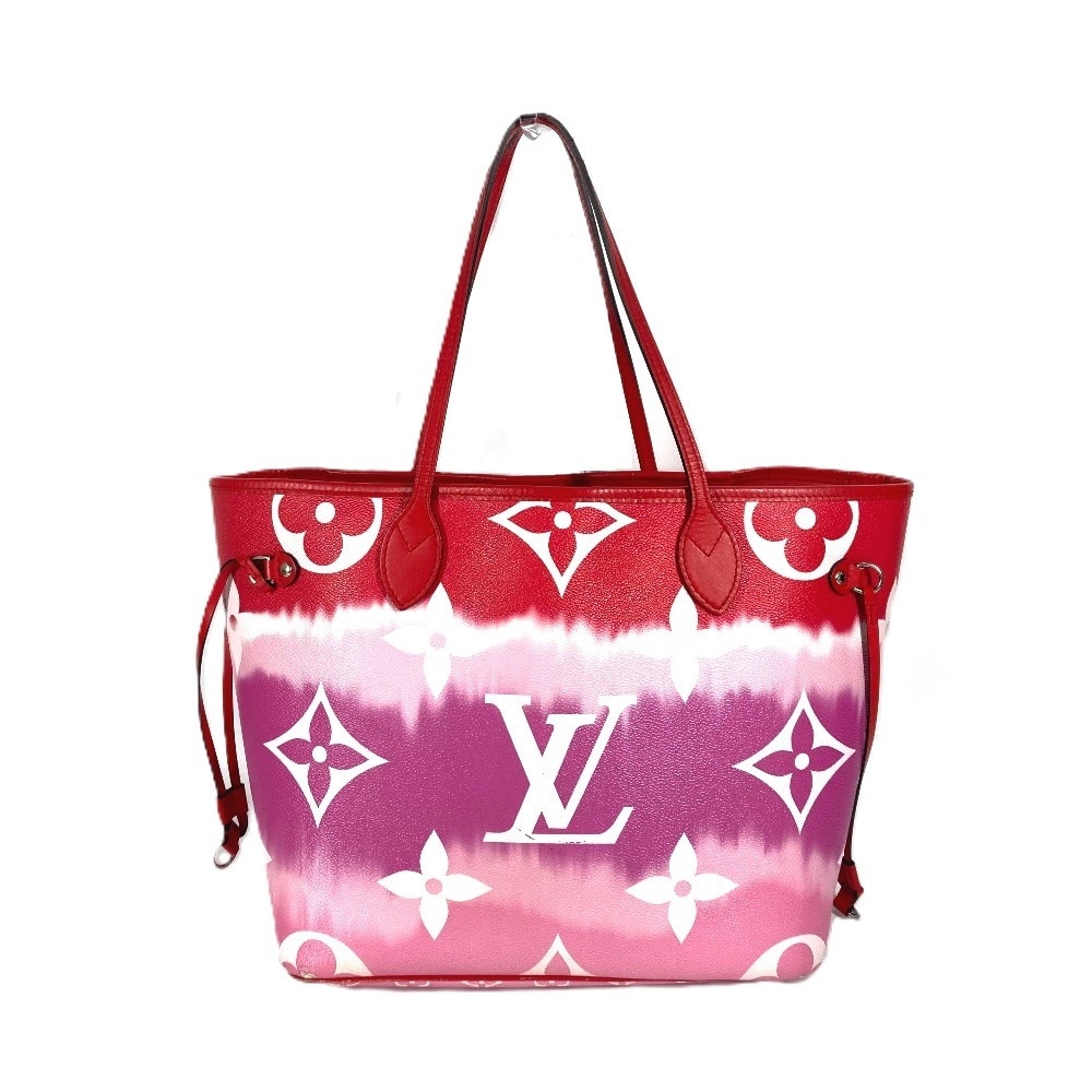 ルイヴィトン LOUIS VUITTON ネヴァーフルMM M45127 モノグラムエスカル 肩掛け ショルダーバッグ トートバッグ モノグラムキャンバス レッド