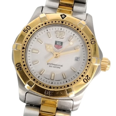 TAG HEUER タグホイヤー WK1320 プロフェッショナル 2000シリーズ デイト コンビ クォーツ ステンレス 腕時計 正規品 / C906
