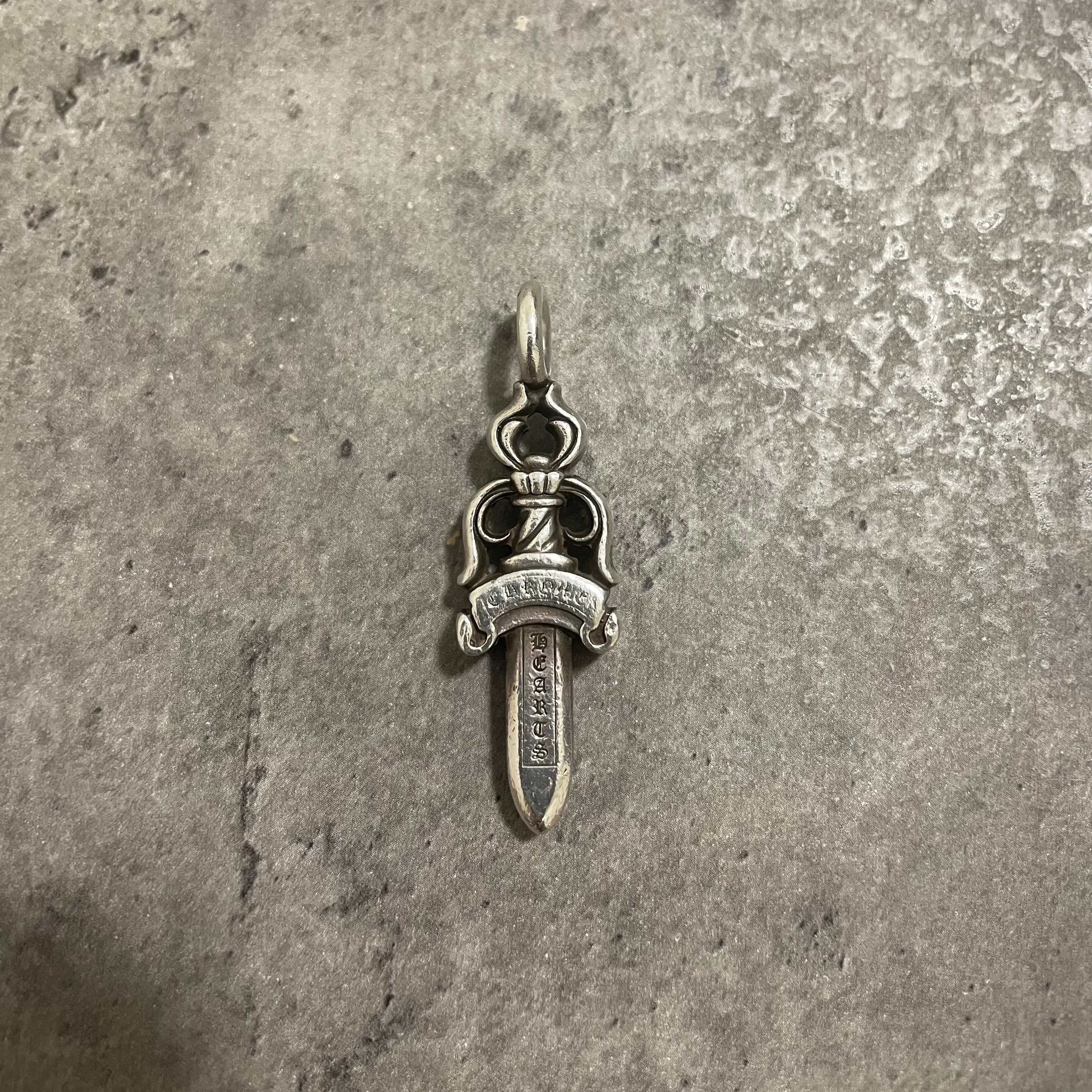 Chrome Hearts Double Dagger Pendant "Silver"