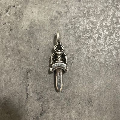 Chrome Hearts Double Dagger Pendant "Silver"