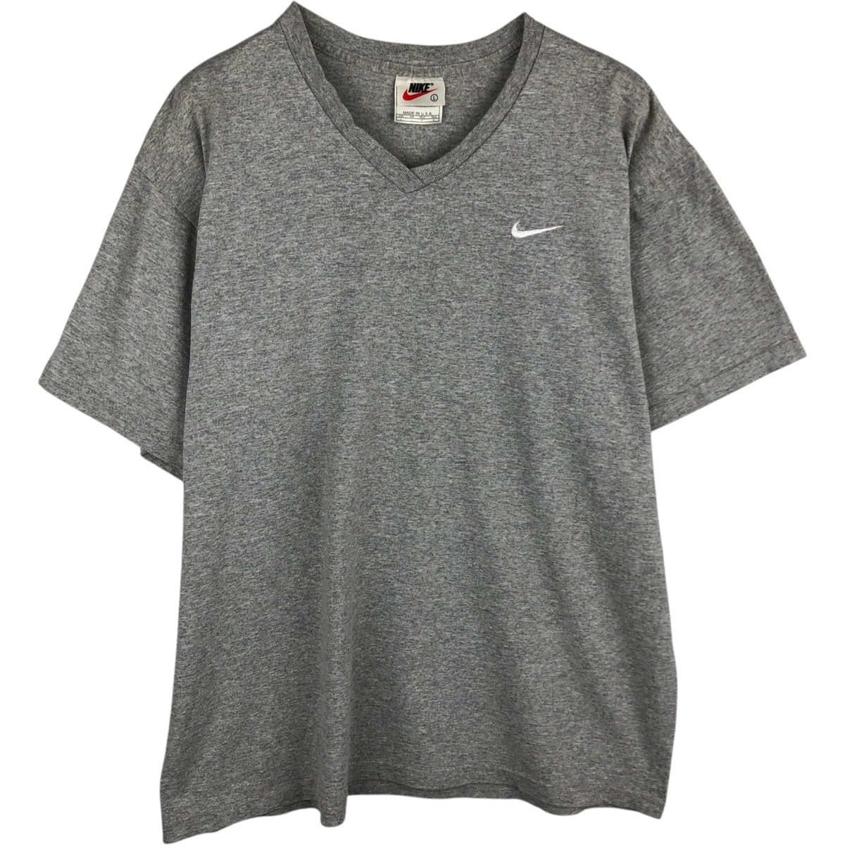古着 90年代 ナイキ NIKE Vネック ワンポイントロゴTシャツ USA製 メンズL相当 ヴィンテージ/eaa626079