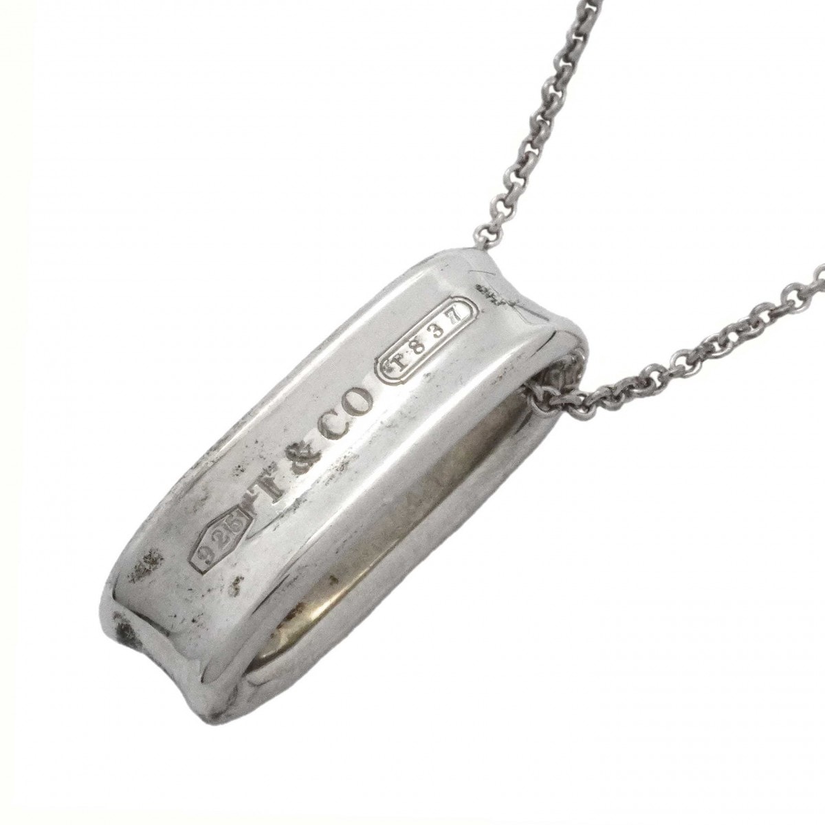 【6jcb0994-k】ティファニー ネックレス オーバルループ シルバー925【中古】メンズ レディース ユニセックス