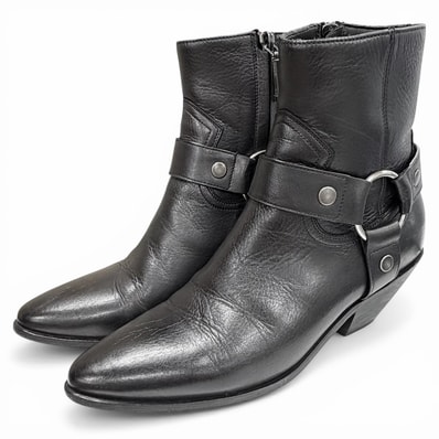 美品 サンローランパリ ショートブーツ ブラック レディース 36 563757