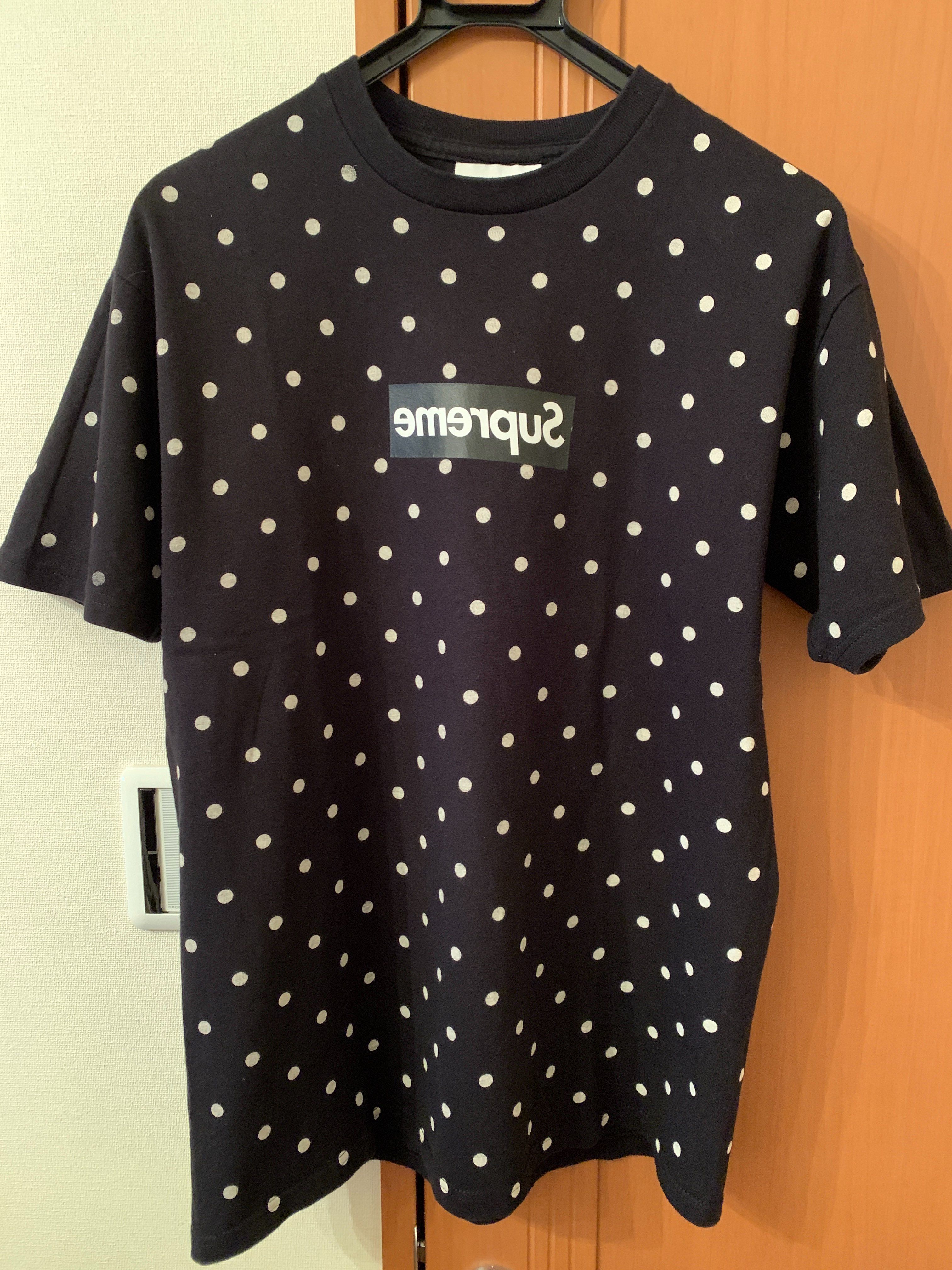 Supreme COMME des GARCONS SHIRT Polka Dot Tee "Black"